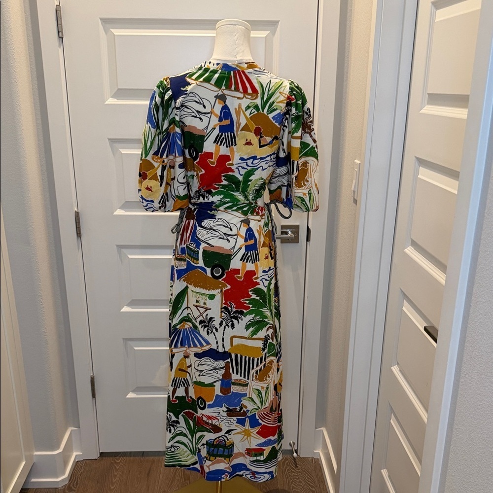 FARM Rio Multicolor Long Dress Size M - Picture 10 of 10